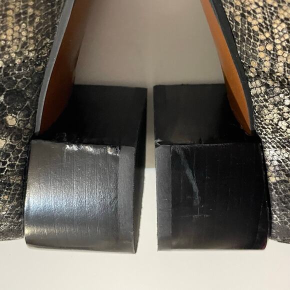 Vionic Metallic Snakeskin Suede Kamryn Ankle Boots  Gray Women's Size 7 - Picture 10 of 16